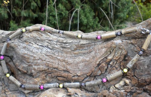 Collier en bois d'olivier