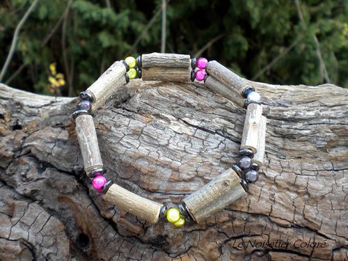 Bracelet en bois d'olivier - Adulte Double